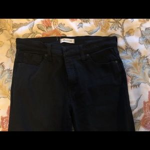 Madewell black 9” high-rise skinny 31 TALL